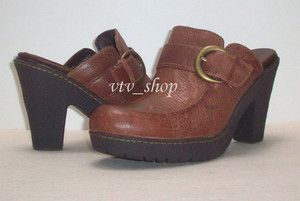 US 40 5 EU B O C BORN Brenda comfy clog 4 heel platform shoes new