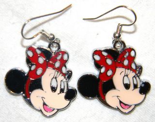 2741 Minnie Mouse Red Bow Earrings Free USA s H