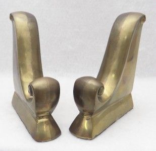 Vintage Bookends Brass Scrolling Free Form Andrea by Sadek