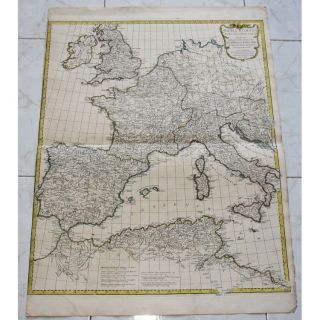 Europe Large Map Orbis Romani Antique Map Anville 1763