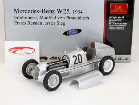 Mercedes Benz W25 #20 v. Brauchitsch formula 1 1934 Winner Eifelrace 1 