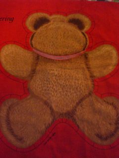   and Sew Christmas Gathering Teddy Bear Doll Fabric Craft Panel