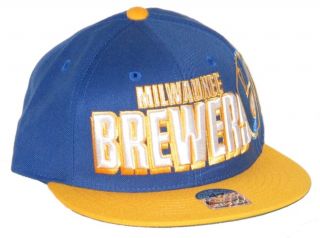 Milwaukee Brewers MLB Baseball Vintage Slamma Snapback Adjustable Hat 