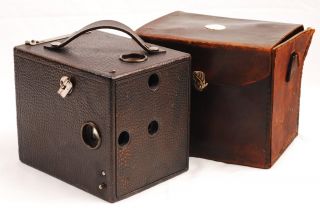 Anthony Scovill Roll Film Box Camera c1902 w Leather Case