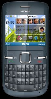 Brand New Nokia C3 in Unlocked Grey Plus 2GB Worldwide 6438158226326 
