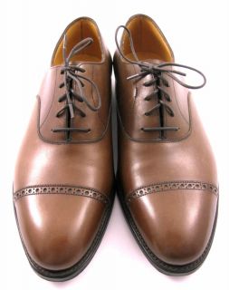 New JOHN LOBB Domingo SS Bracken Calf Cap Toe Oxford Shoes 7 5 8 8 5 E 