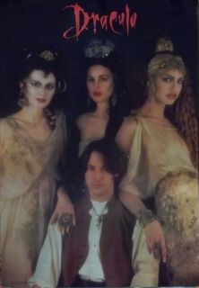 Bram Stokers Dracula 27x39 Cast Brides Movie Poster 1992 Keanu Reeves 
