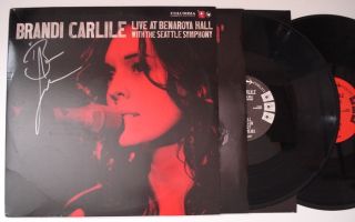 Brandi Carlile Live at Benaroya Hall Columbia Signed 2LP