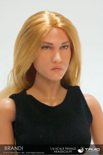 Triad Toys 16 Scale BRANDI Female Long Blonde Hair Head Sculpt