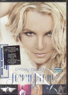 BRITNEY SPEARS, THE FEMME FATALE TOUR + 5 VIDEOS. FACTORY SEALED DVD 