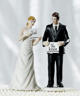 Read My Sign Bride Wedding Cake Topper Figurine
