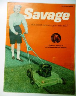 Vintage Antique Savage Lawnmowers Brochure manufactured by Savage 