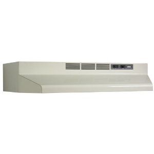 broan 413002 economy 30 inch two speed non ducted range hood biscuit