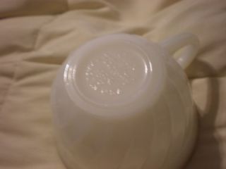 Vintage White Swirl Fire King Tea Cup Oven Ware Cup USA
