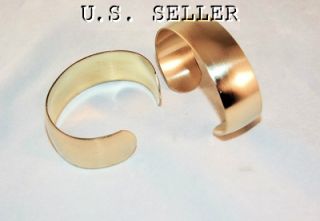 Brass Bracelet Cuff Blanks For Jewelry Making 1 Domed Pkg Of 2