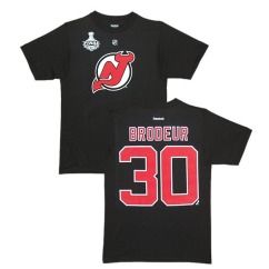 New Jersey Devils Martin Brodeur Stanley Cup 2012 Black Jersey T Shirt 