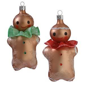 WATERFORD~HOLIDAY HEIRLOOMS~10TH ANNIVERSARY~GINGERBREAD ORNAMENTS