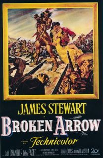 Broken Arrow James Stewart Movie Poster 7X10