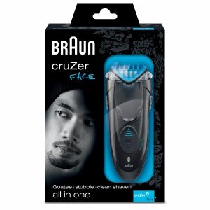   ea the braun cruzer5 face this sleek 3 in 1 shaver styler and trimmer