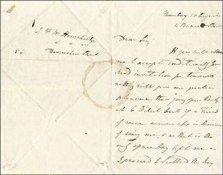 Sir Thomas M Brisbane Autograph Letter Signed 8 10
