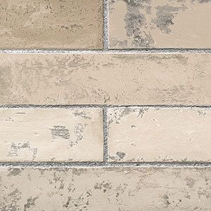 Brick Wallpaper Light Textured Grey Grout Stone Wall Wallpaper 