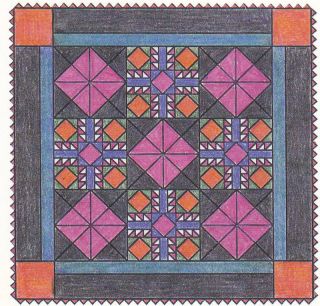 Mothers Dream Spinning Spools Quilt Pattern Template