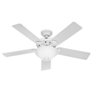 Hunter The Brookline 52 White Ceiling Fan with Light 22390 New