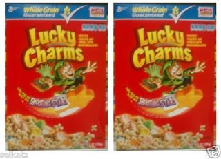    MILLS LUCKY CHARMS BREAKFAST CEREAL 23 OZ BOX SWIRLED MARSHMALLOWS