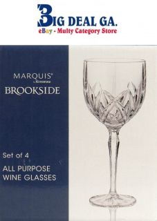 Marquis by Waterford Brookside Set of 4 All Purpose Wine Glasses 