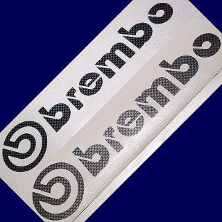Brembo Carbon Fiber 5in 12 6cm Decals Brakes Sticker F4