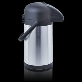 COFFEE TEA STAINLESS STEEL COMMERCIAL LINED AIRPOT PUSH BUTTON VACUUM 