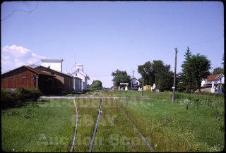 Orig Kodachrome Slide Milwaukee Road Track Scene Brownsville Wi