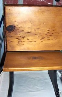 handmade decorative wood old time school desk 22 x 13