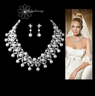   Set 14 17 Collar Event Wedding Bridal Jewelry New Boxed