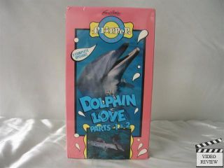 Flipper Dolphin Love Parts 1 2 VHS Brian Kelly 707729350835