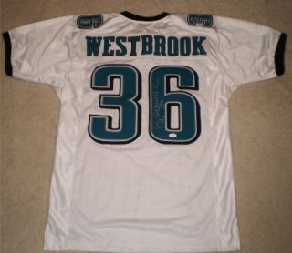 Brian Westbrook Autographed Signed Philadelphia Eagles 36 White Jersey 