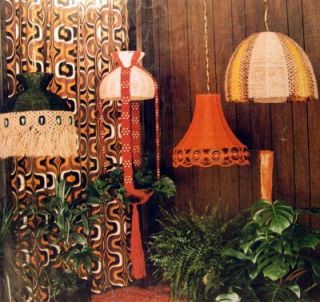   Vintage Pattern Booklet Macrame Hanging Lampshades Bright Ideas