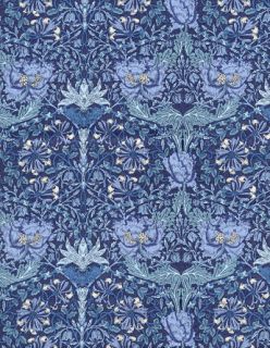 Rare ROSE & HUBBLE Art Nouveau WILLIAM MORRIS Fabric HONEYSUCKLE