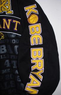 XXL NBA Los Angeles Lakers Kobe Bryant Embroidered Cotton Jacket XXL 