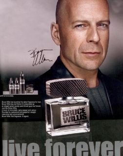   masculine and unconventional bruce willis first fragrance a legend
