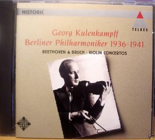 Kulenkampff Bruch Beethoven Violin Concerto Teldec 1st Ed
