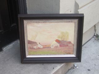 GEORGE BRUESTLE PAINTING OLD LYME ART WELL LISTED