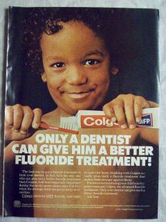   Advertisement Ad Page for Colgate Toothpaste Brush Teeth Kid