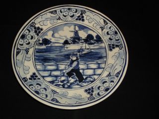 1982 Hans Brinker DELFT Plate THE HERO OF HAARLEM Collector Collection 