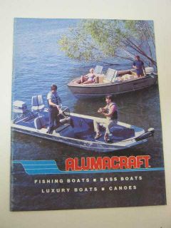 Alumacraft vintage 1988 Boat Sales Catalog Brochure Bud Grant