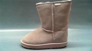 Emu Australia Bronte Lo Kids Girls Casual Boots 3 Pink Suede Solid 