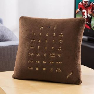 brookstone pillow 6 in 1 universal remote control the sofa pillow with 