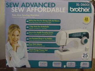 Brother 25 Stitch Free Arm Sewing Machine XL 2600i New