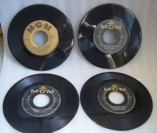 Lot of 4 RARE Hermans Hermits 45 Records British Invasion Great Hits 