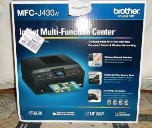 Brand New Brother MFC J430W All in One Coior Photo Inkjet Printer Fax 